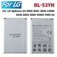 BL-53YH New 3000mAh Battery For LG Optimus G3 D850 D851 D855 LS990 D830 D856 D690 VS985 F400 G3 2017 Year BL53YH Mobile Phone