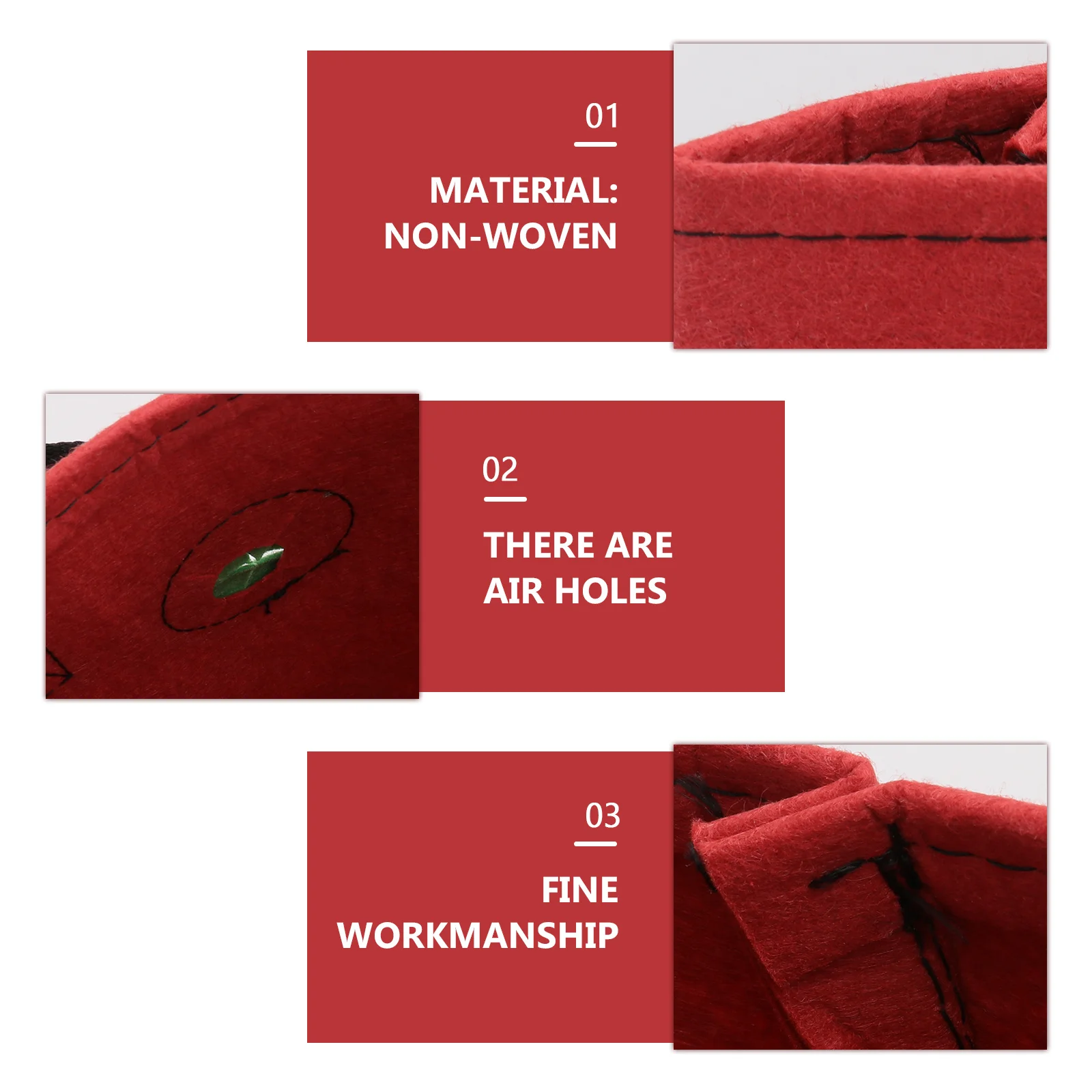 

1Pcs Garden Hanging Plant Bag Strawberry Planting Pocket Multi-Hole Design 13 Holes Balcony Vegetable Growing Bag