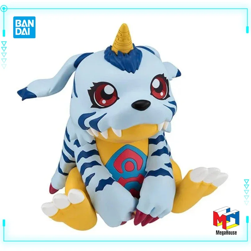 MegaHouse Original Genuine Anime Digimon Adventure Gabumon Patamon Look Up 11cm Kawaii Q Version Collections Model Toy Figures