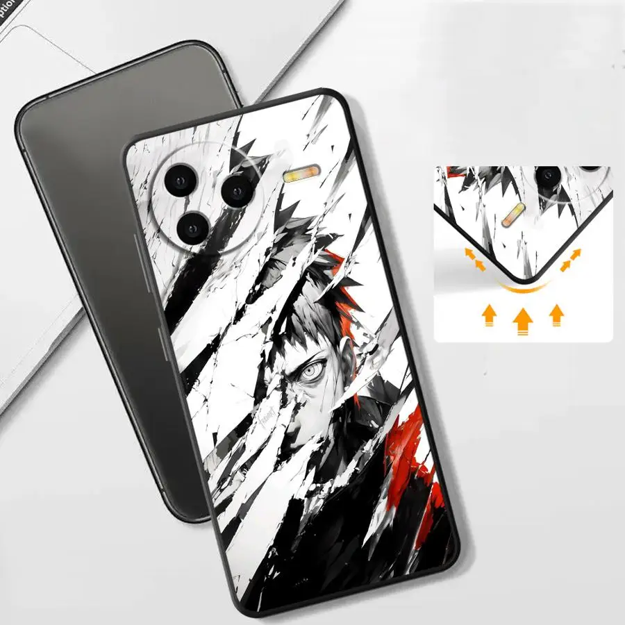 Custodia per Xiaomi Redmi 10 14C A3 K40 K80 Pro 13C A4 12C A5 A1 A2 Plus 9 Nero Custodia morbida per telefono Manga Uchiha Itachi Logo