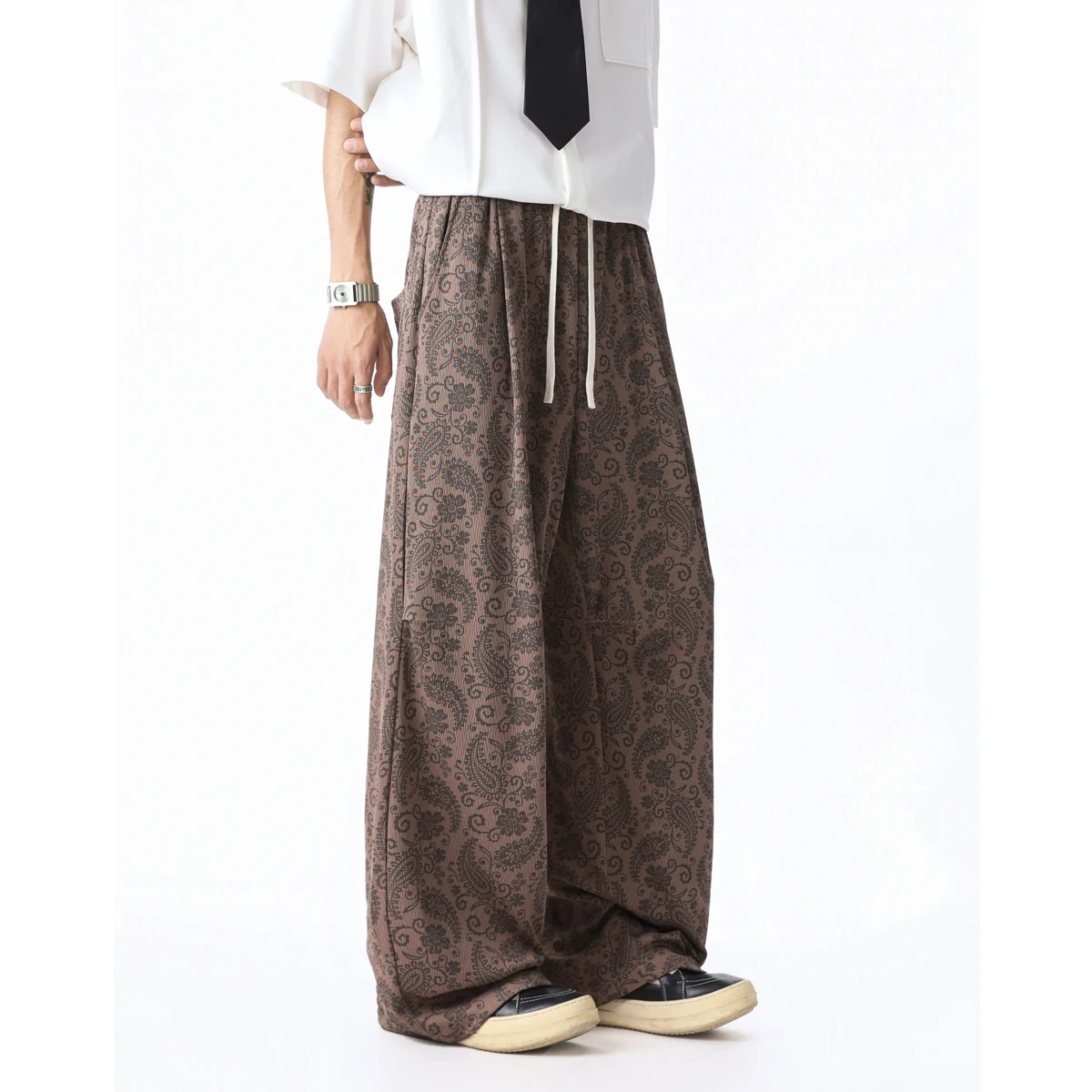 

Man Pants Spring New Style Personality Print Loose Casual Trousers Men Drape Comfort Fit Fashion Trend
