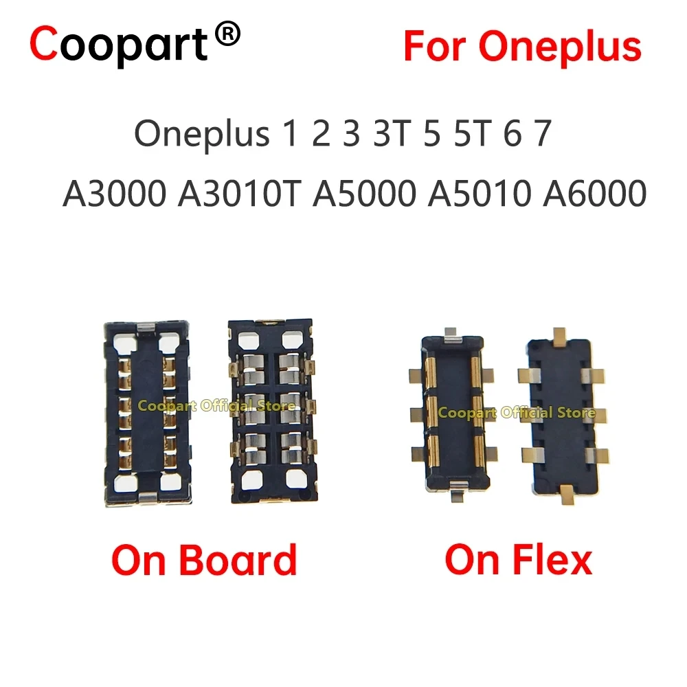 

2 шт. держатель гибкого зажима для аккумулятора, разъем FPC, разъем для Oneplus 1 2 3T 5 5T 6 7 A3000 A3010T A5000 A5010 A6000