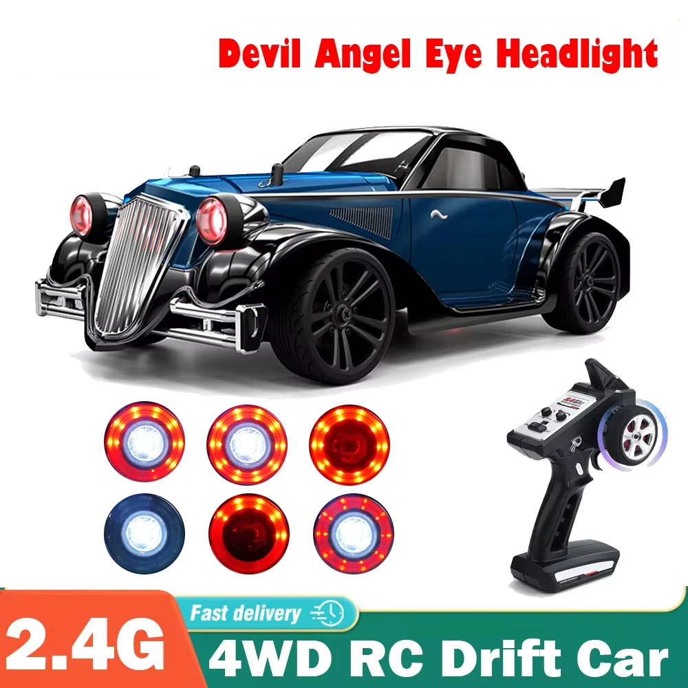 

Q117 4WD RC Car 1:16 Angel Eyes Headlight JJRC High-Speed Remote Control Handle Flat Running Drift Stunt Racing Toys Christmas