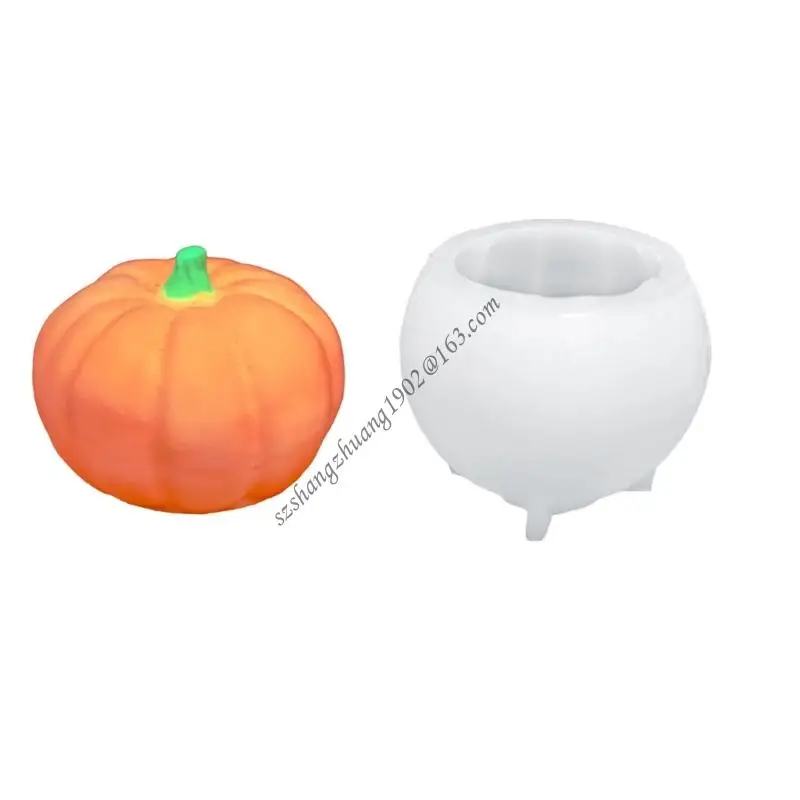 

Q6RB многоразовый силиконовый свеча для свечи/форма тыквы подходит для ремесла для смолы