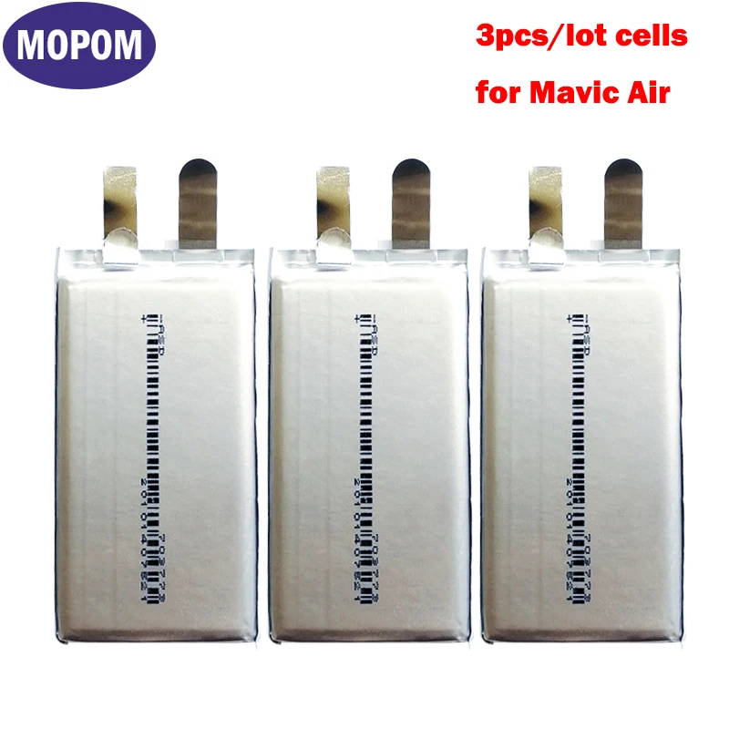 3pcs/Lot New 3.85V Max 4.4V 2375mAh 693772 703773 Replacement DIY 3S 11.55V Flight Battery Cell For DJI Mavic Air Drone