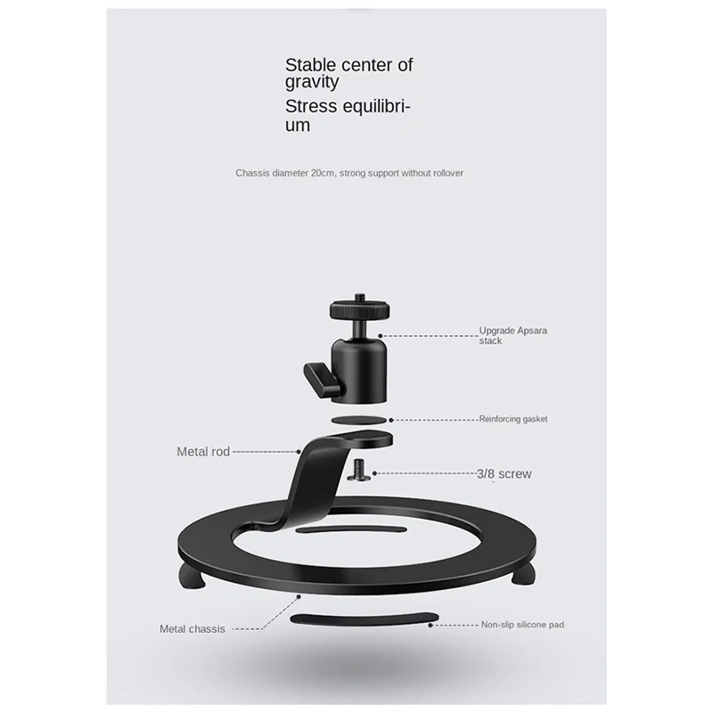 -MEOF Tafelprojectorstandaard Ondersteuning Desktop Videoprojectorhouder Basisbeugel