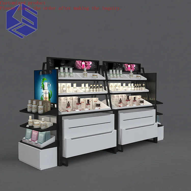 

Custom.Illuminated Acrylic Floor Stand for Cosmetics Makeup Display Rack for Lipstick Easy to Read and Attractive