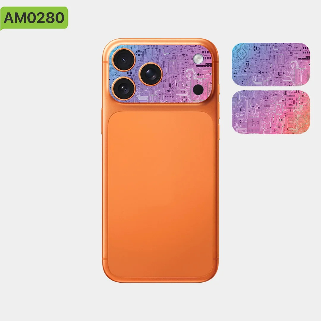 

Виниловый чехол для камеры, 2 шт., для iPhone 17 Pro/Pro Max HM Skins, коллекция Deep Waves — премиум-класса с царапинами, защитная пленка