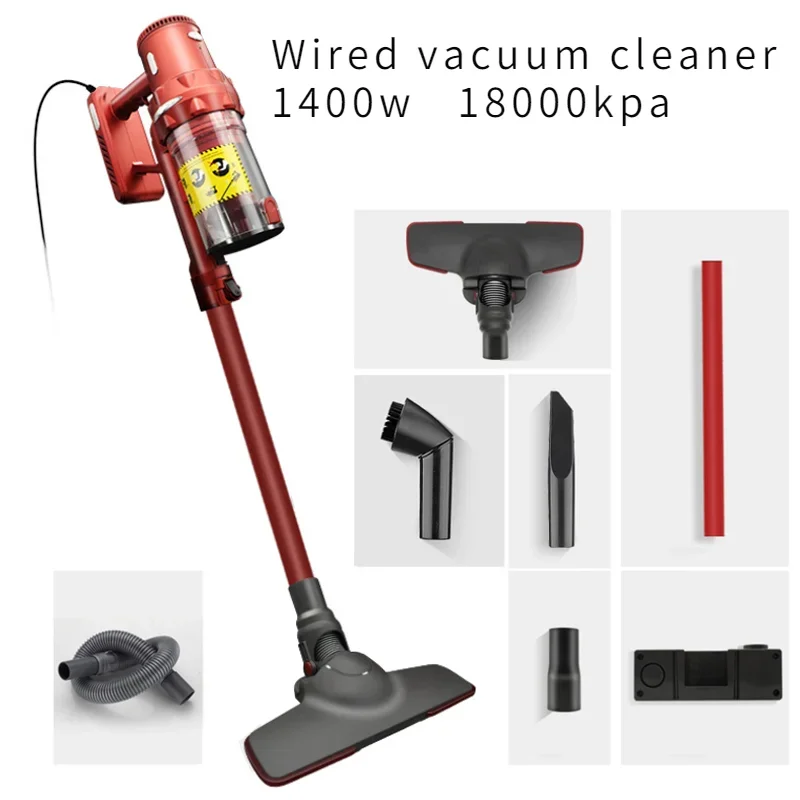 18Kpa Handheld Vacuum Cleaner Portable 1400W Wired Hand Vacuum Cleaners Corded Vacuum Cleaner for Home Car Floor Carpet Cleaning