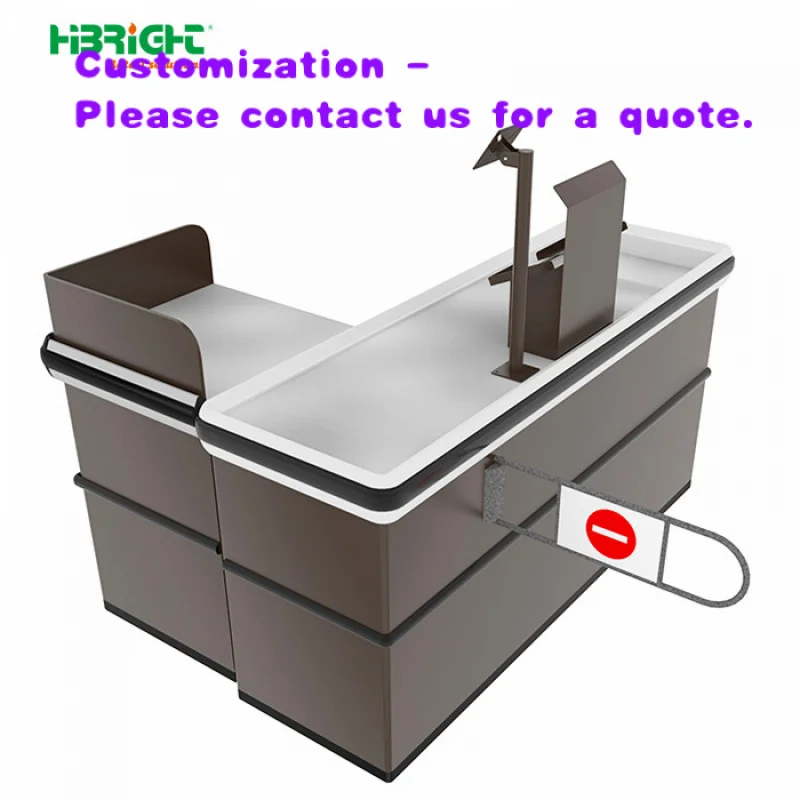 

Кассовый прилавок Custom.Highbright New Design Steel Classic для супермаркетов, магазинов алкогольных напитков и хозяйственных товаров