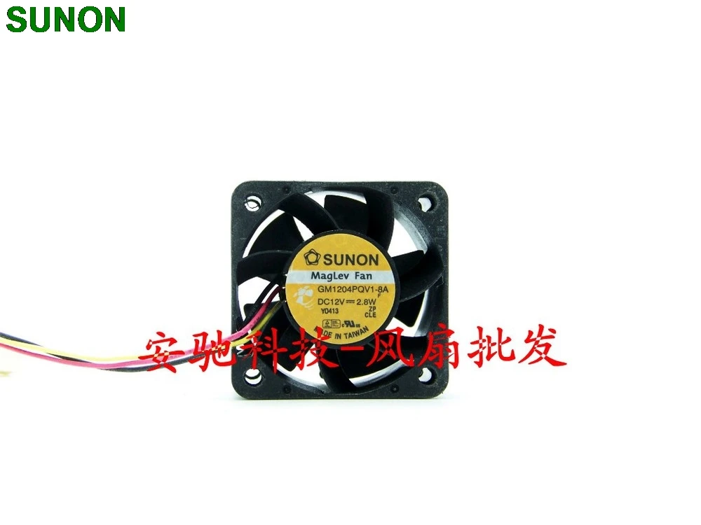 For Sunon 4028 GM1204PQV1-8A 12V 2.8W / 2. 6w 3 line 1U2U server CPU fan