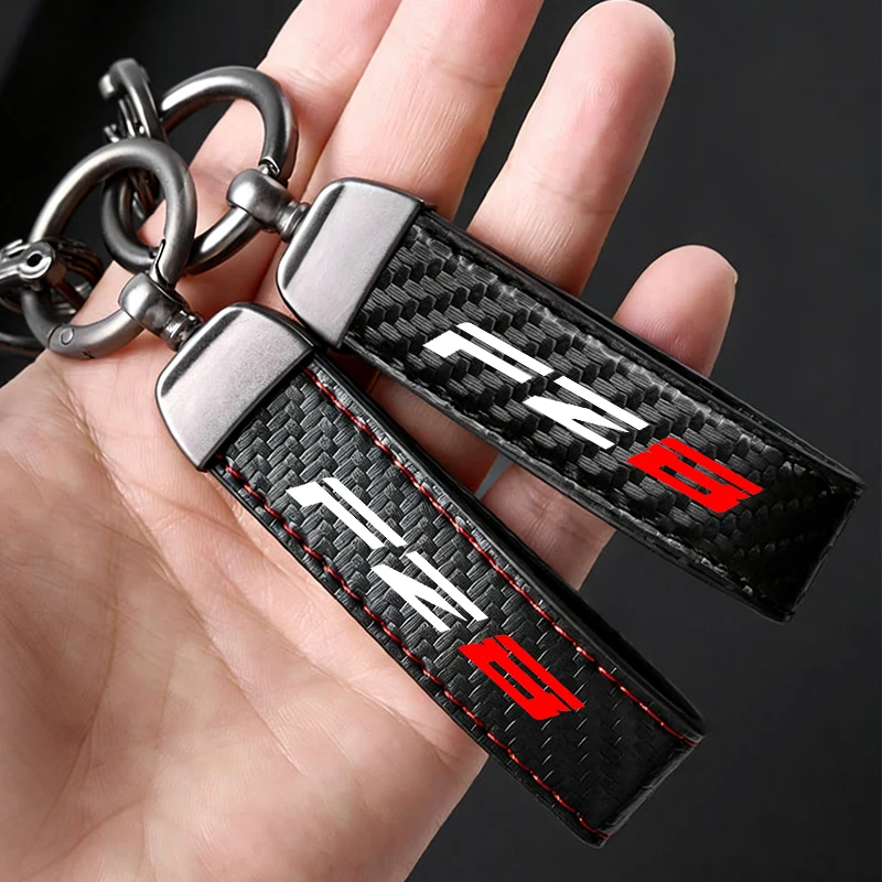 

Motorcycle Accessories High-Grade leather Keychain Holder Keyring For Yamaha FZ8 LOGO