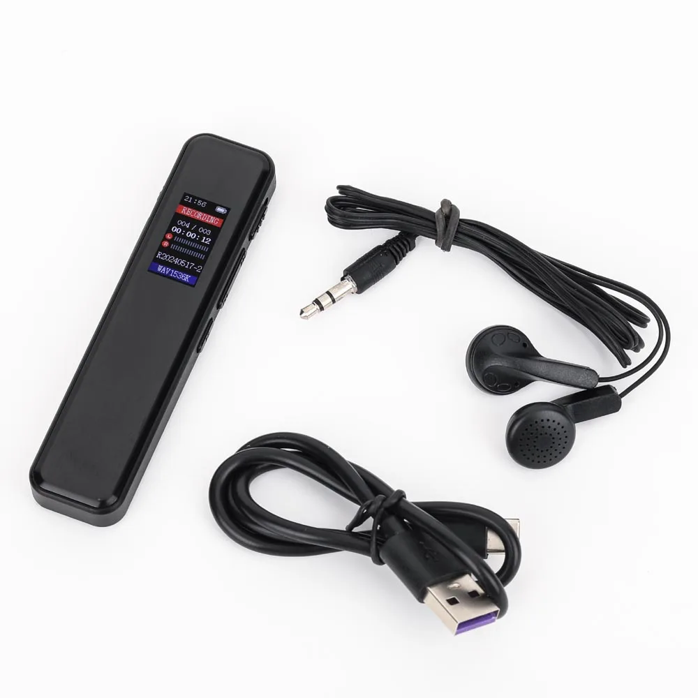 16GB Memory Digital Voice Recorder with Playback, A-B Repeat, Variable Speed Play, Voice Activated Recorder Lectures MP3 PQ134