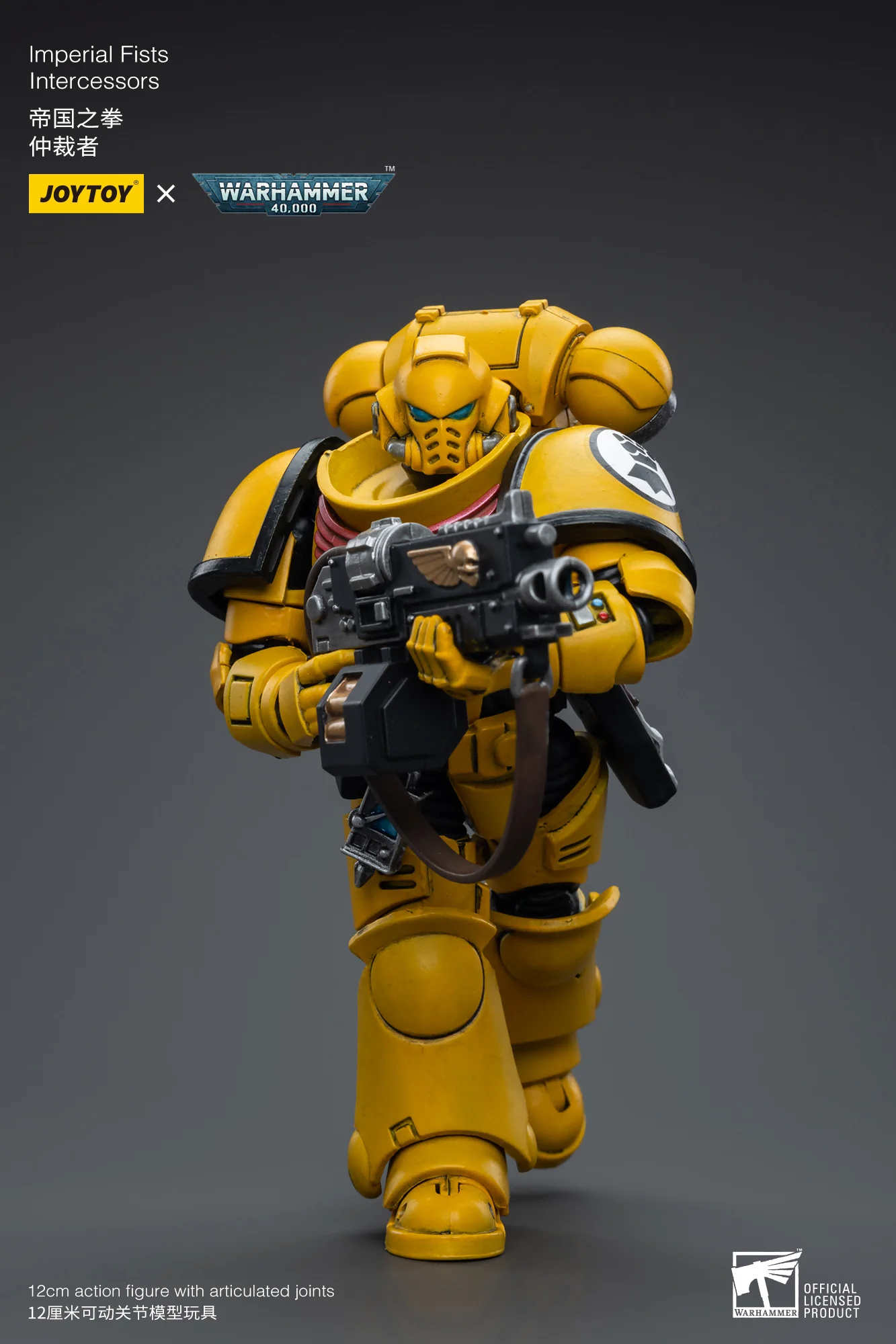 [In-Stock] JOYTOY Warhammer 40k Action Figure 1/18 lmperial Fists Intercessors Anime Figurine Joint Movable Model Collection Toy