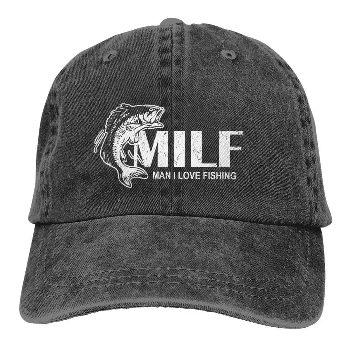 Fishing Baseball Caps Peaked Cap MILF MEME ART Sun Shade Cowboy Hats for Men Trucker Dad Hat