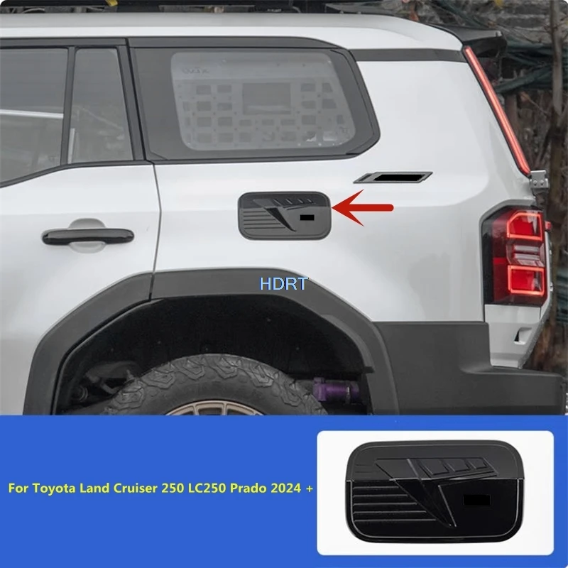 For Toyota Land Cruiser 250 LC250 Prado 2024 + Car Styling Fuel Tank Cap Oil Cover With logo Protector Decoration Accessories