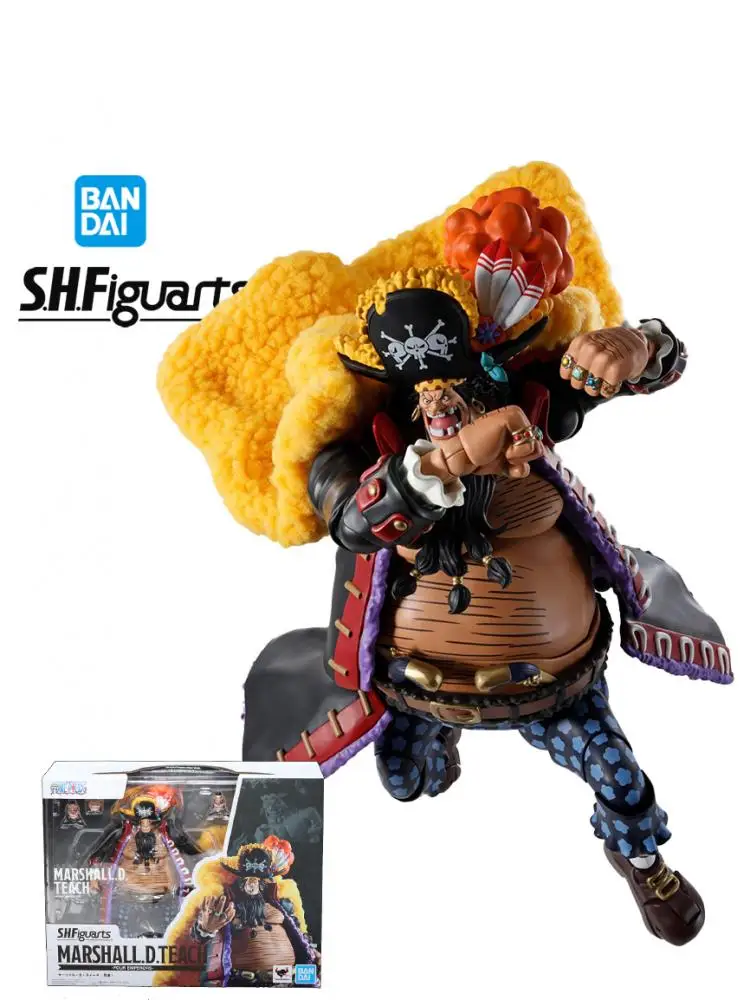 Bandai S.H.Figuarts Marshall D. Teach - The Four Emperors Blackbeard 24CM PVC Figuur Zeer gedetailleerd verzamelmodel Speelgoedcadeau - afbeelding 2
