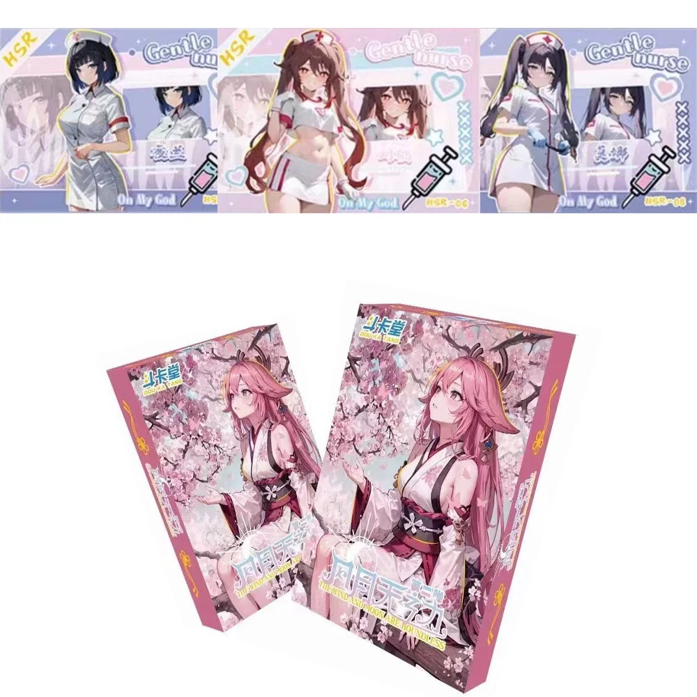 

2024 Lastest The Wind And Moon Are Boundless 2 Card Box Goddess Story Waifu Fold Card CCG ACG Hobbies Gift Children's Toy Gift