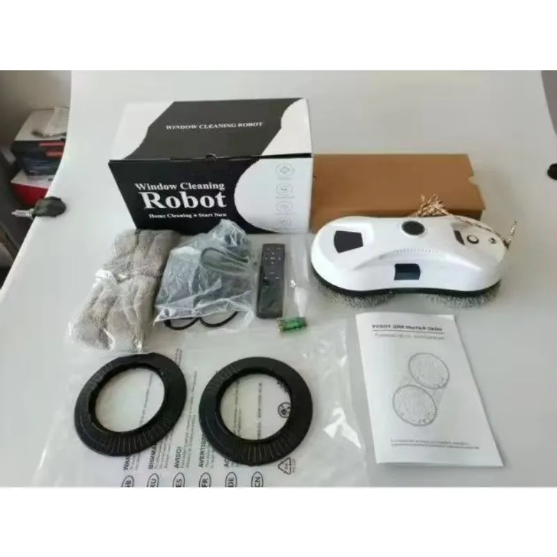 Outdoor Window Cleaning Robot Vacuum Cleaner 600mAh Battery App-Controlled Household Use White Microfiber view 3