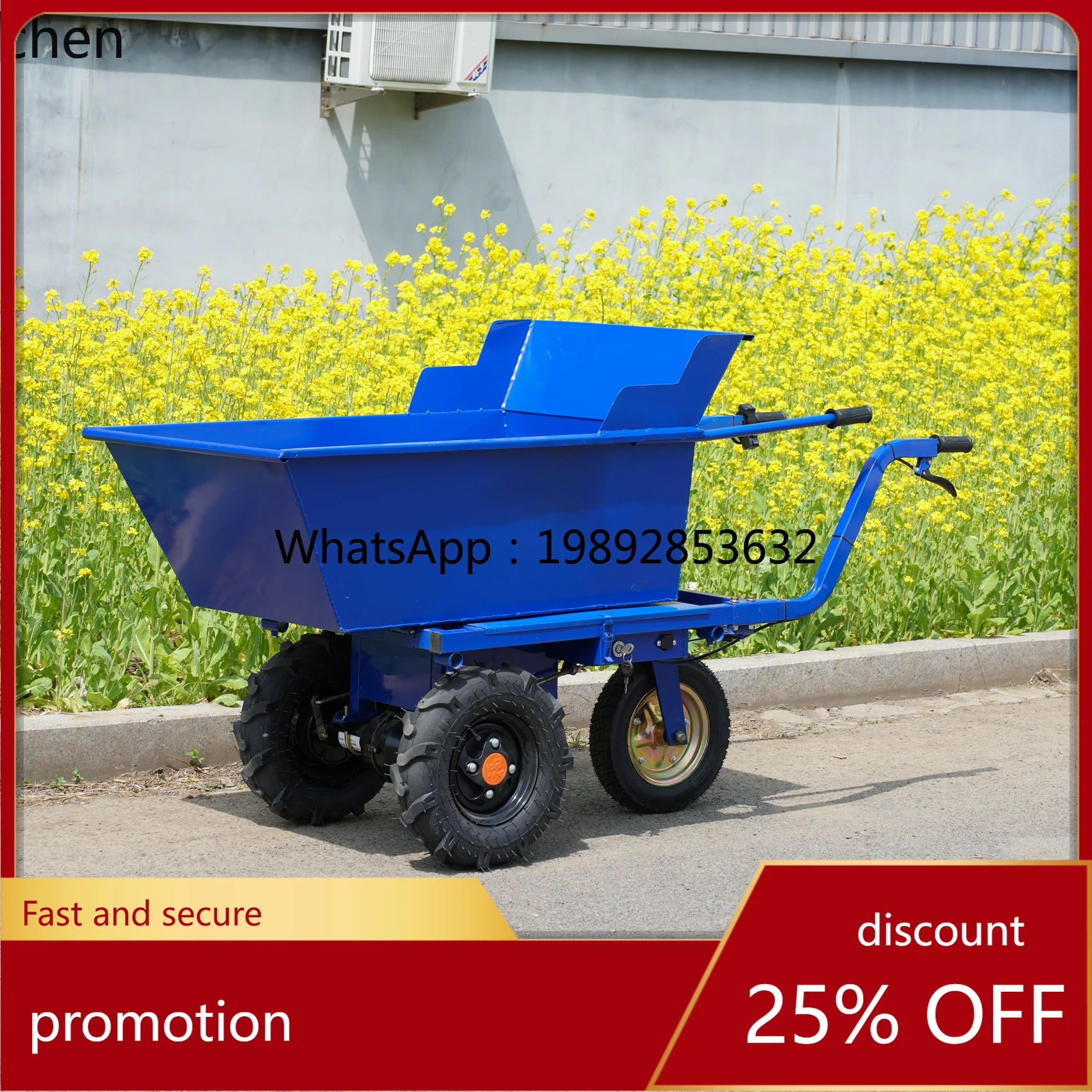 ABB  three-wheeled trolley mountain climbing bus agricultural tricycle high-horsepower dump truck