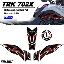 Per Benelli TRK702X TRK 702 X TRK 702X 2023 2024 3D serbatoio carburante Pad Sticker moto protezione serbatoio decalcomanie impermeabile