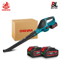 ​ONEVAN 5500W Brushless Electric Air Blower High Power Snow Leaf Dust Blowing Garden Cleaner Power Tool For Makita 18V Battery