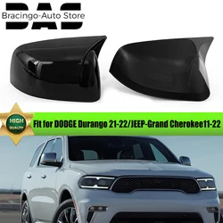 High Quality Black Exterior Rearview Side Mirror Housing Shell Cap For Jeep Grand Cherokee 2011-2022/Dodge Durango 2022 2023