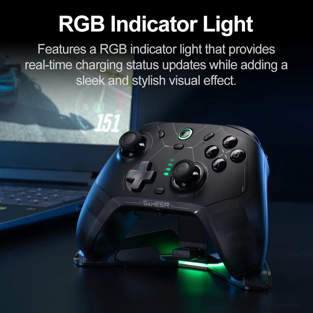GameSir Charging Dock For Cyclone 2 Wireless Controle Original Station  Accessories Stylish Display Stand RGB Indicator Light