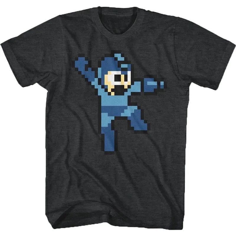 American Classics Mega Man Jumpman Pixel Robot Classic Game Graphic T-Shirt Cotton Men Women Streetwear Tee