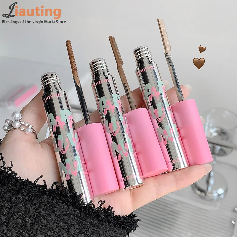 Small Comb Dye Eyebrow Cream Waterproof Sweat-proof Eyebrow Powder Brown Coffee Color Eyebrow Pencil Cream Eyebrow Makeup