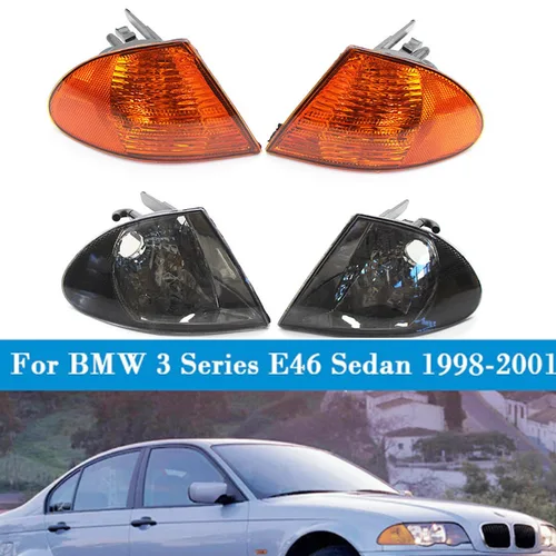 Imagen 2 del producto Luz de señal de giro para BMW Serie 3, E46, Sedan 1999, 2000, 2001, carcasa antiniebla intermitente sin bombilla, faro delantero, lámpara de esquina automática