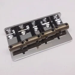 4-String Fixed Bridge, 57mm Threaded Saddles, For Bass Guitar Replacement Parts