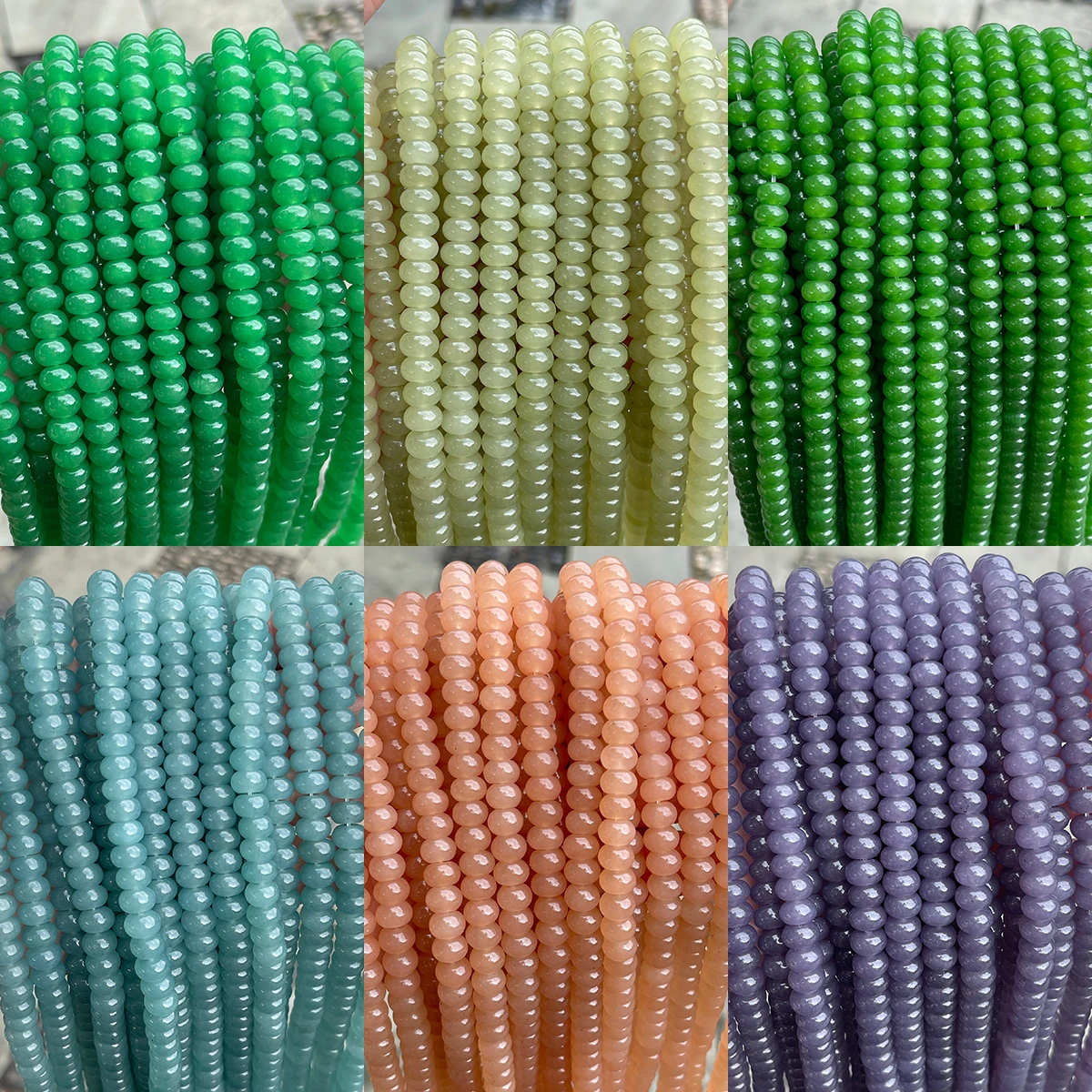 

8*5mm Natural Hetian Jade Abacus Shape Beads Polished Loose Spacer Bead For Jewelry Making DIY Necklace Bracelet Accessories