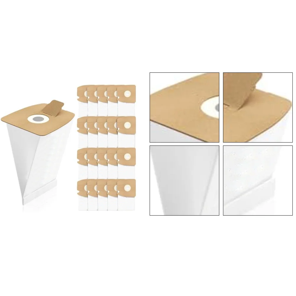 20pcs MM Style Vacuum Dust Bags Non-woven Fabric For Eureka Mite 3670 3680 Canister Cleaner Replacement Parts Accessories