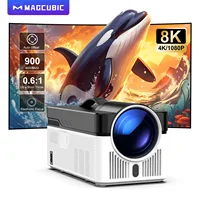 Proyector Magcubic HY450 con disparo ultracorto, compensación automática, 1080P, 8K, enfoque electrónico, 900 ANSI Air Mouse, asistente de voz H726