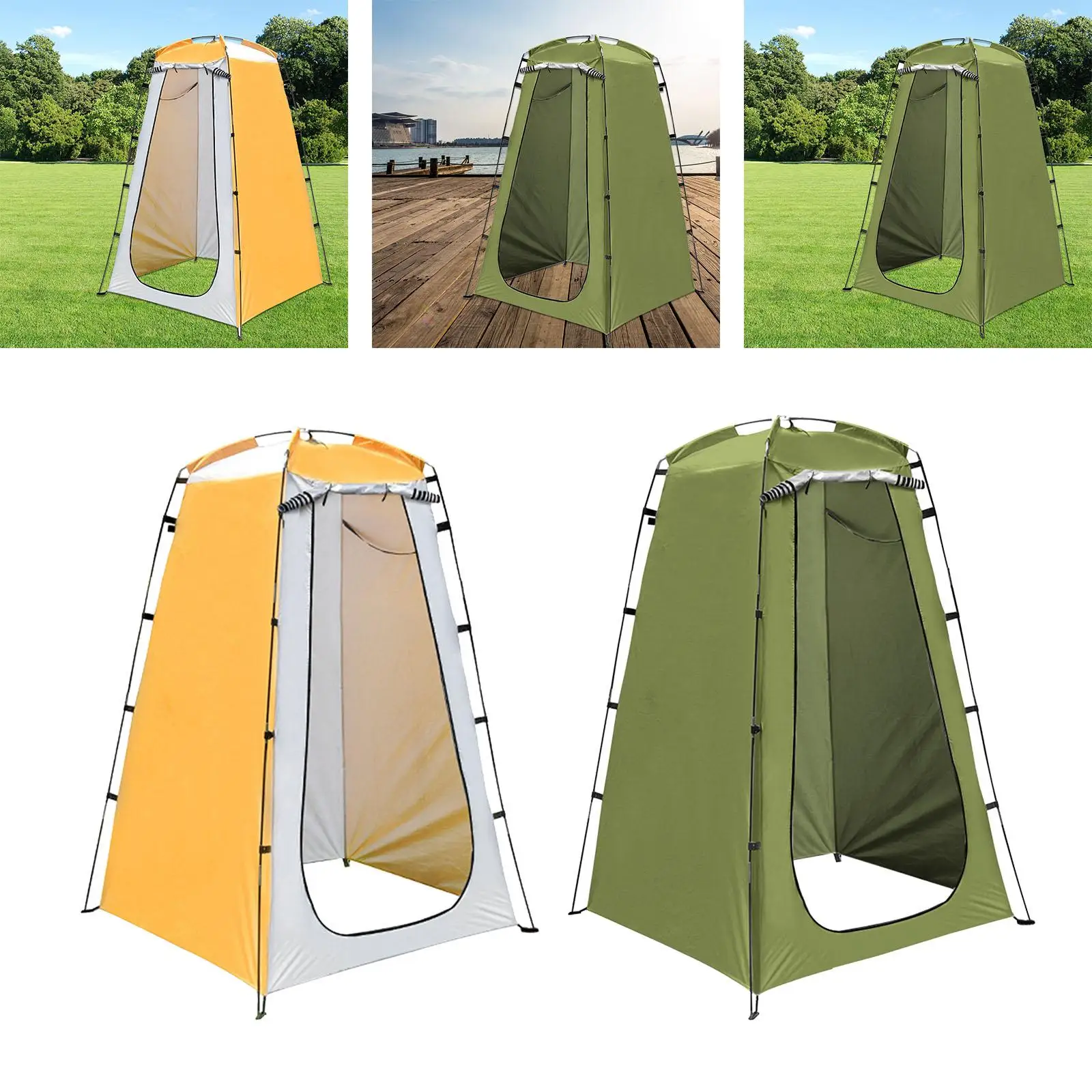 

Privacy Tent Waterproof Portable Lightweight Rain Shelter for Single Person Toilet Tent Changing Room for Backpacking Camping RV