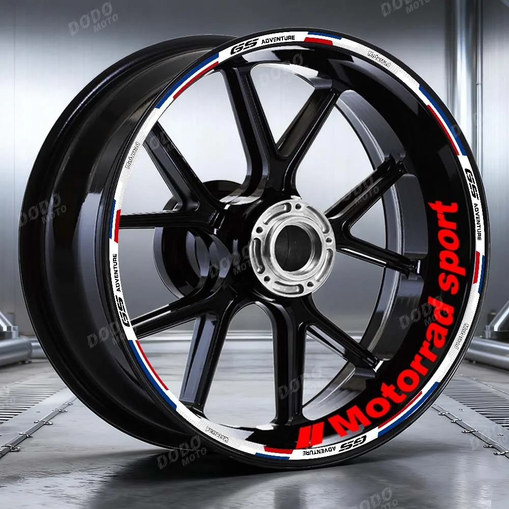 

Для R1250 GS r 1200 GS G310GS F 800GS F750gs f650gs Светоотражающая наклейка на колесо мотоцикла Обод GS Наклейка на ступицу в полоску Лента Аксессуары