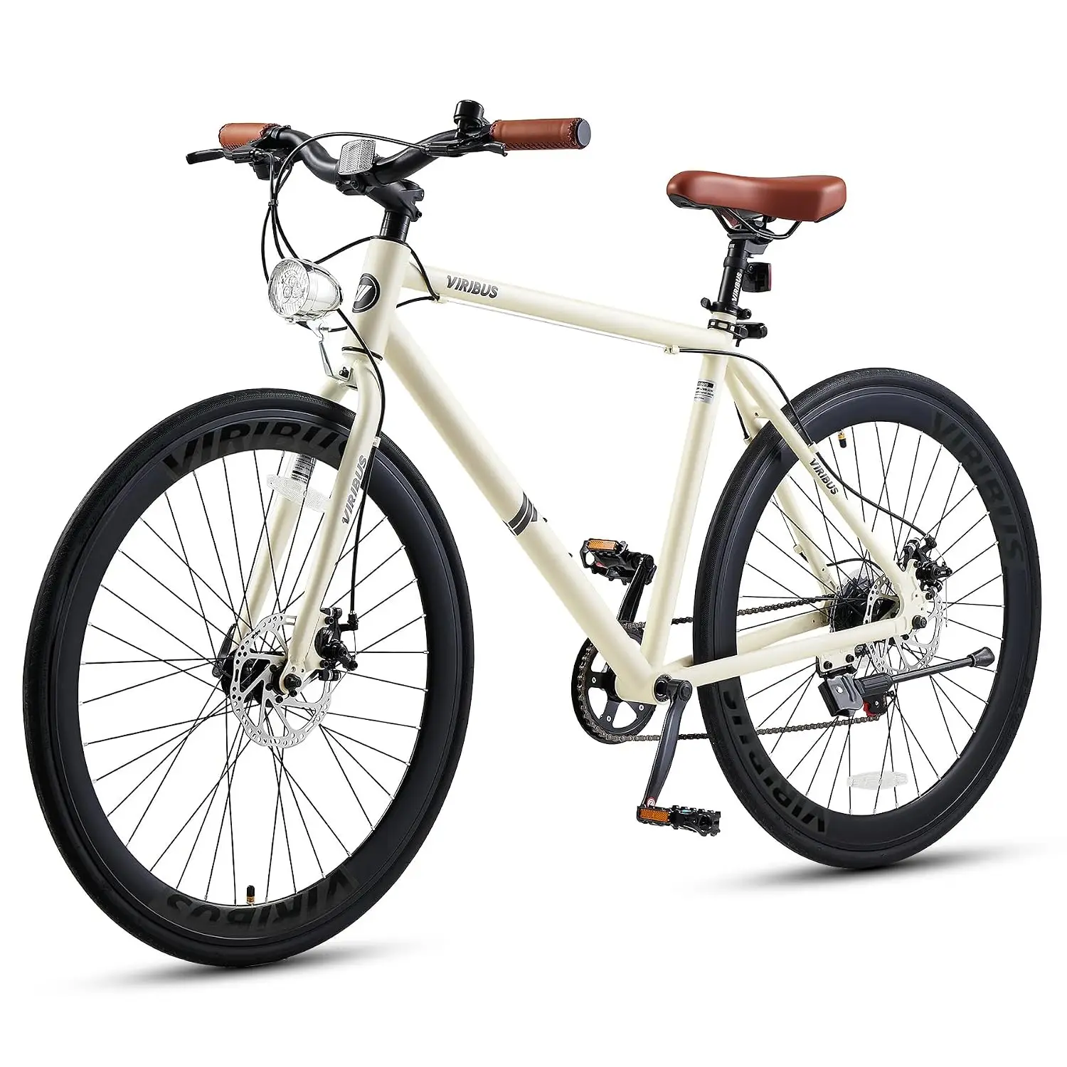 Hybrid Bikes, 28 inch Road Bike 7 Speed with Lightweight Aluminum Frame, 700C Wheels, Hybrid Bicycle for Men Adult, City Commute
