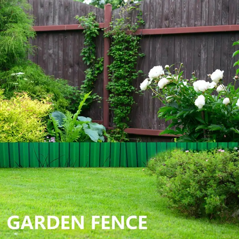 Garden Fence Animal Barrier Garden Fence Dog Fence Rounded Corner Protection Trellis Safe Edge Support for Child Pet Backyard