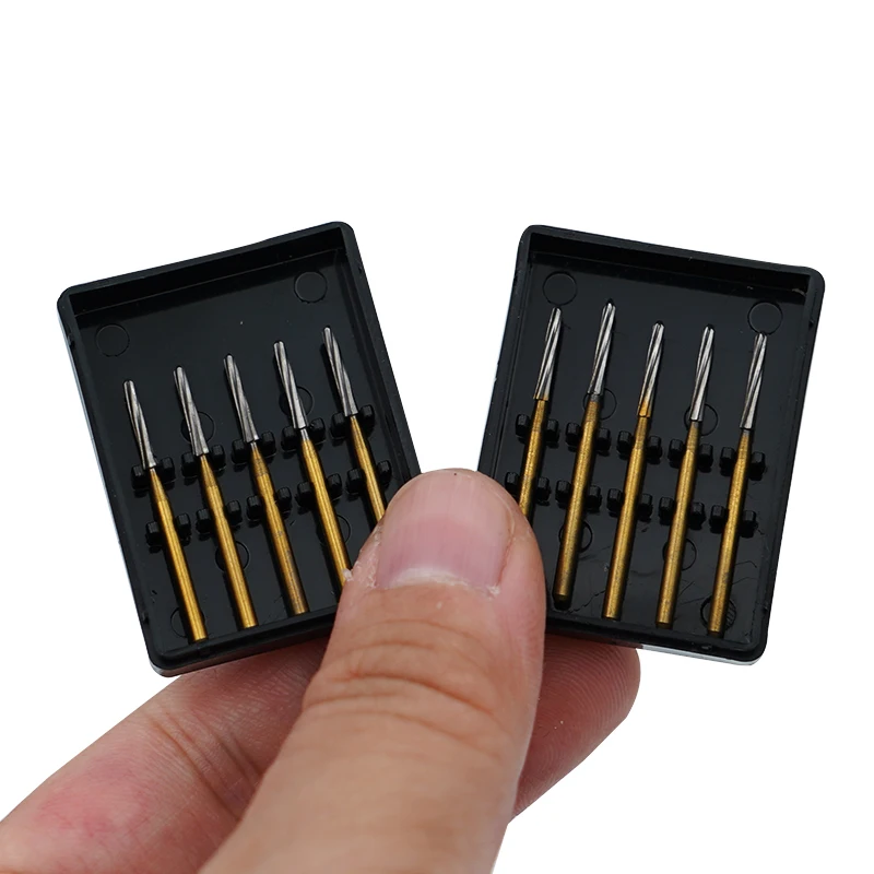 

5pcs/box Dental Endo Z Burs 21/25/28mm Tungsten Carbide Burs Endodontic Polishing Drills For High Speed Handpiece Dentist Tools