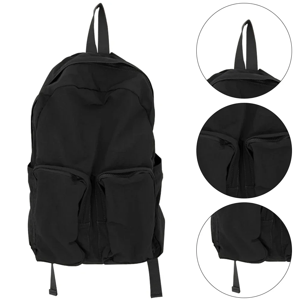 Nylon Commuting Backpack Adjustable Shoulder Straps Unisex Leisure Rucksack Multi-pocket Large Capacity for Men Women/Kids/Girls