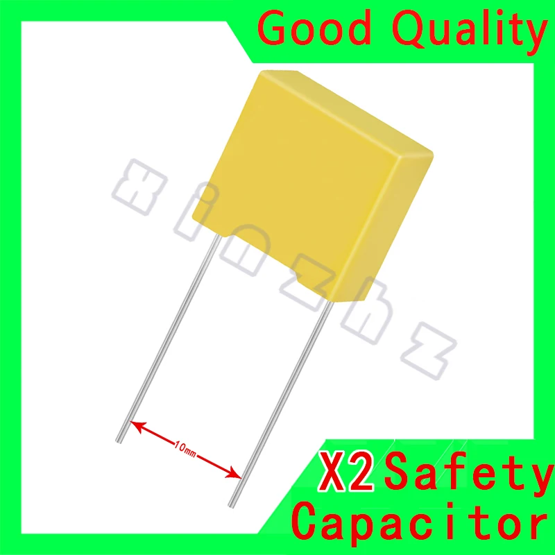 

5pcs X2 Safety Capacitor 10mm 275VAC 275V 0.01UF 0.022UF 0.033UF 0.047UF 0.068UF 0.0047UF 0.0022UF 0.1UF Polypropylene Film