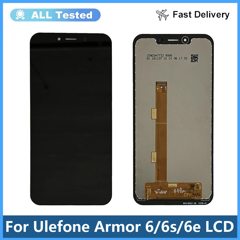 

100% протестированный ЖК-дисплей 6,2 дюйма для Ulefone Armor 6 6E 6S + дигитайзер сенсорного экрана, Замена ЖК-экрана Armor6