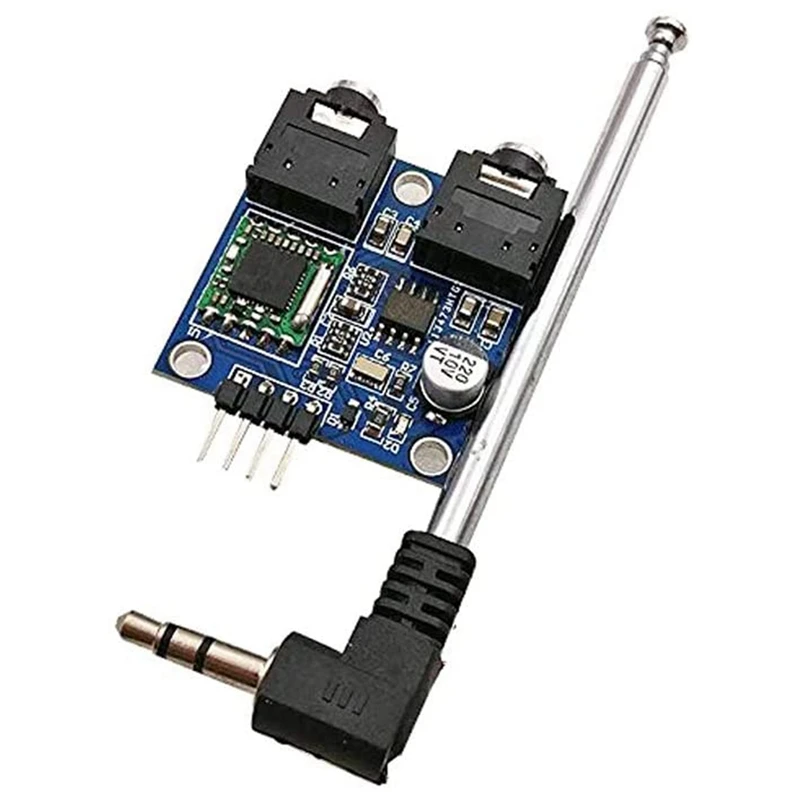 1Pcs TEA5767 Radio Module FM Stereo Radio Module For Arduino 76-108MHZ Frequency AGC Circuit With Free Cable Antenna