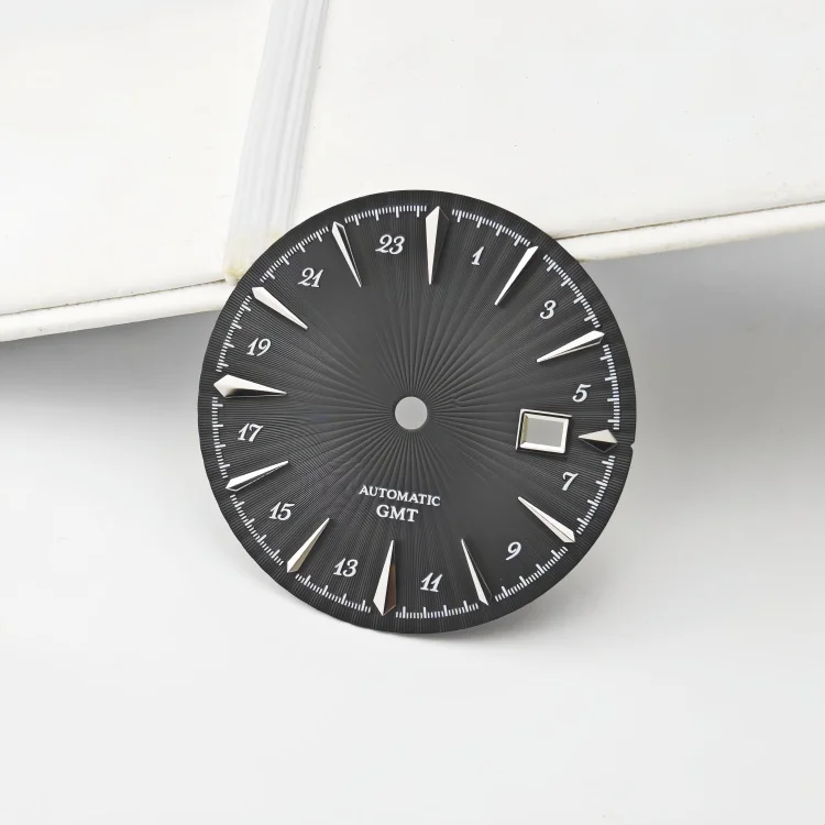 For NH34 GMT Watch Dial and Watch Hands for 35mm Dial Apply to Men's Watch Case Modification Accessories for NH34 Movement