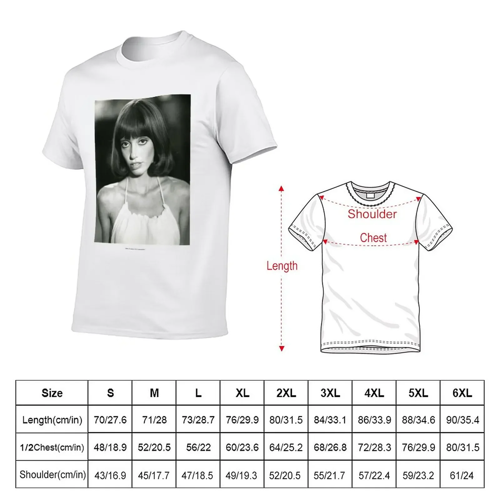 Shelley Duvall Vintage Movie Headshot T-Shirt Blouse plus sizes animal prinfor boys mens vintage t shirts