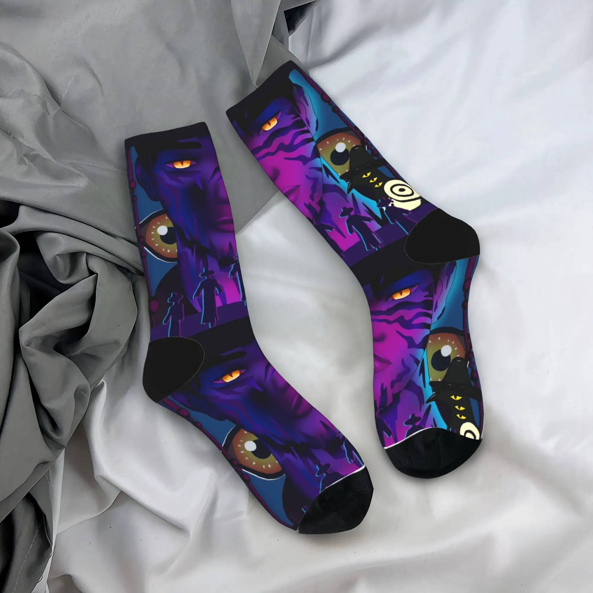

Baby Saja KPop Demon Hunters Chibi Art Stockings Graphic Funny Socks Winter Non Slip Socks Men Outdoor Soft Breathable Socks