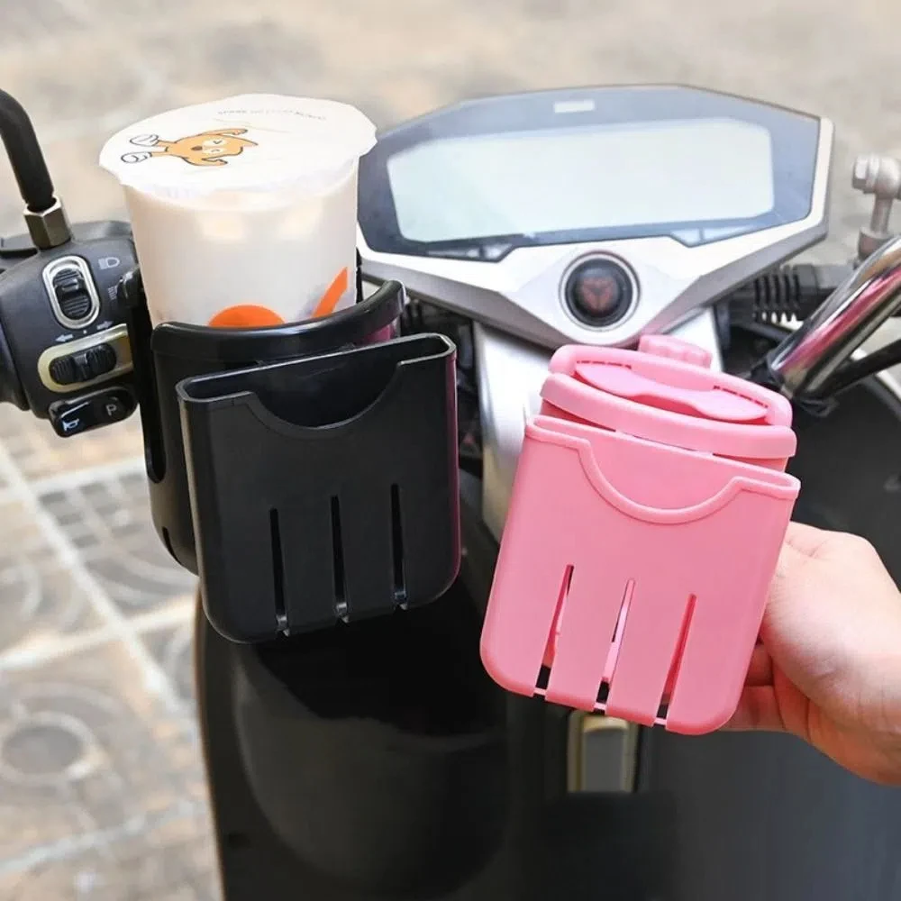 

Baby Stroller Water Cup Holder Baby Pram Multi-function Milk Bottle Rack 2-in-1 Pink Black Mobile Phone Holder