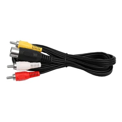 1.8m AV Audio Video Cable for SEGA Mega Drive 1 MD1 3RCA Cord for Genesis 1 cable