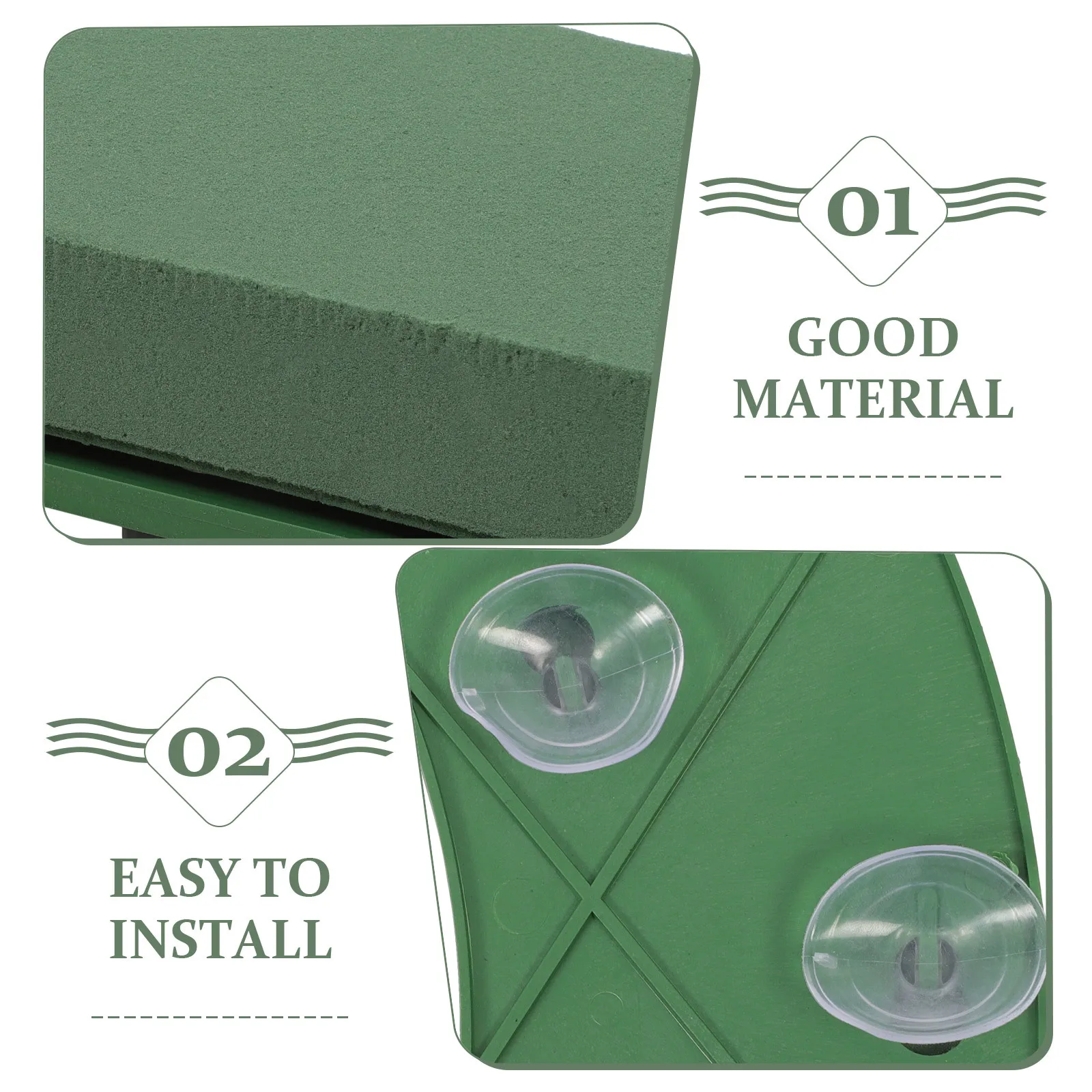 

Heart Shape Flower Mud Floral Foam Sturdy Floral Arrangement for Wedding Car Decor Wedding Supplies Flower DIY Block